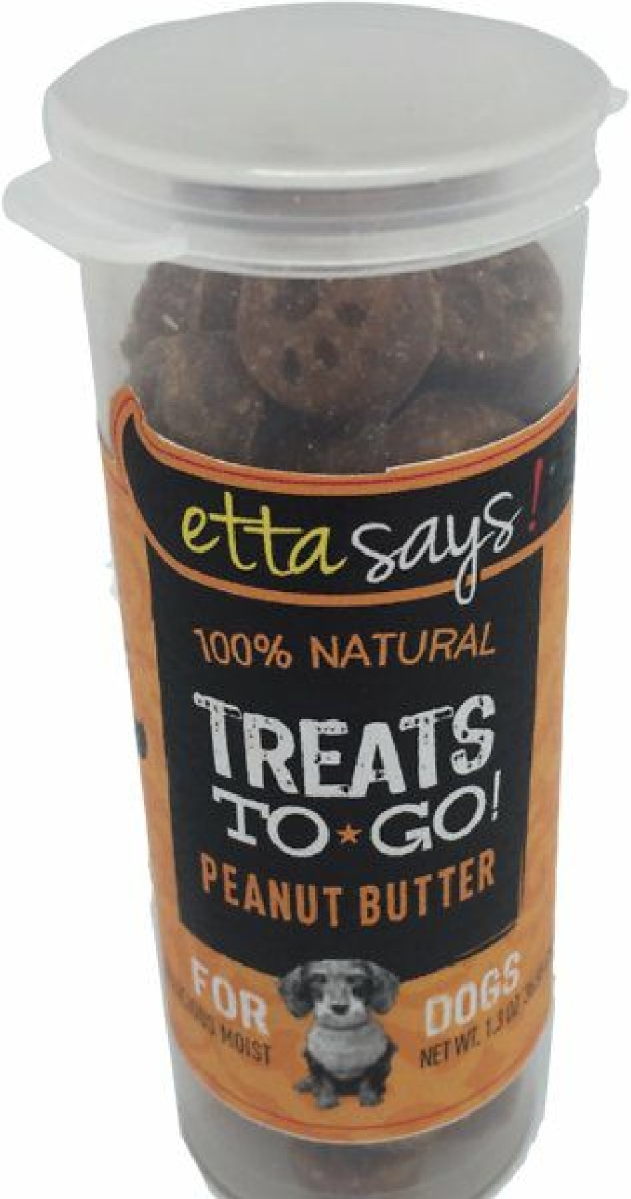 Soft & Chewy Treats * | Etta Says! 100% Natural Treats To Go! Peanut Butter Grain-Free Dog Treats, 1.3-Oz Vial Online