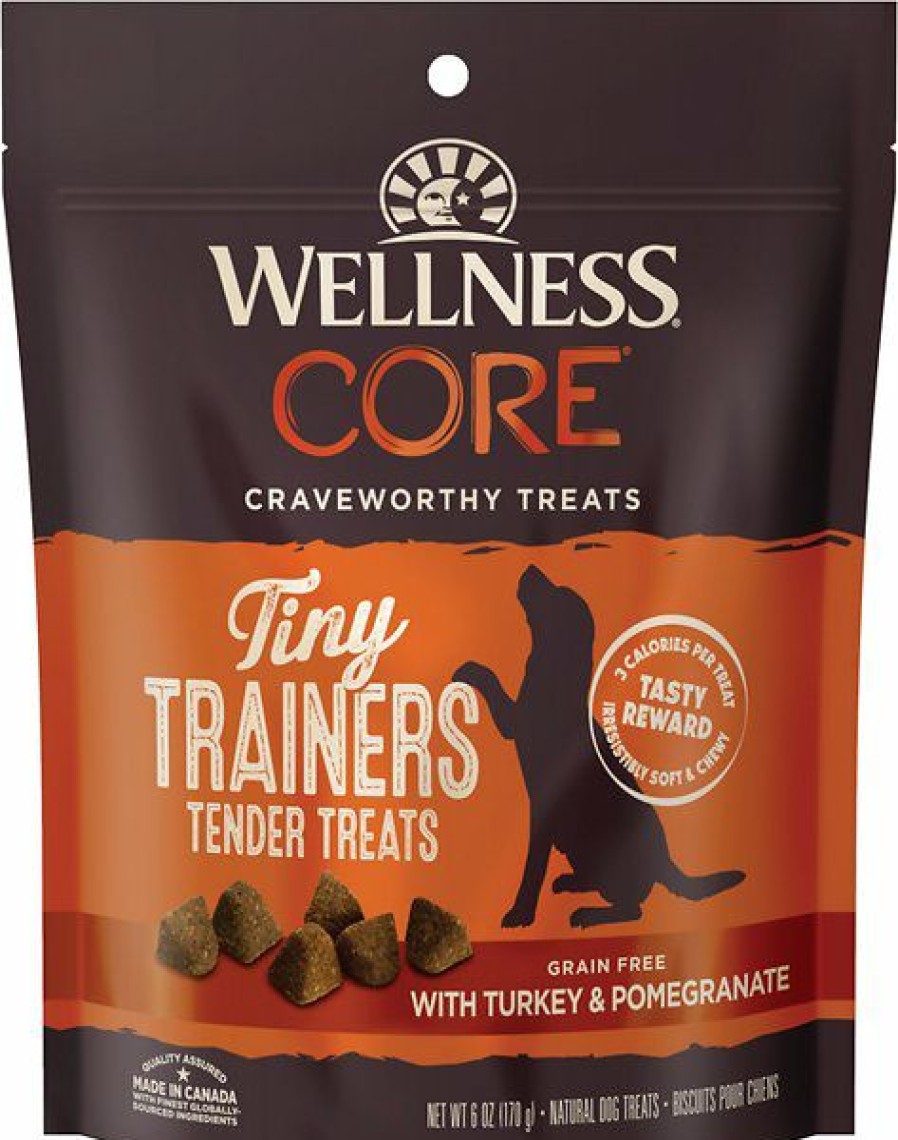 Soft & Chewy Treats * | Wellness Core Tiny Trainers Tender Turkey & Pomegranate Dog Treats, 6-Oz Bag, 6-Oz Bag Online