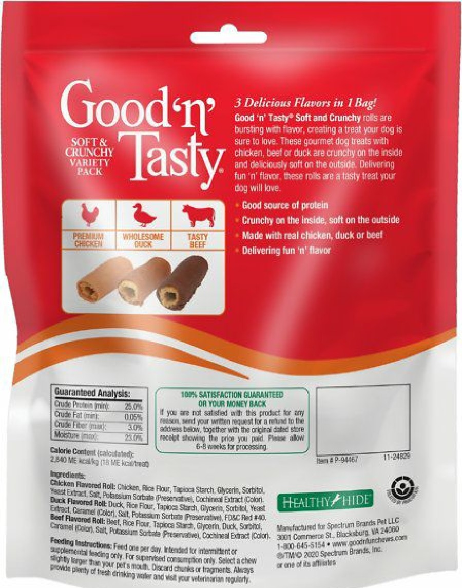 Soft & Chewy Treats * | Good 'N' Tasty Soft & Crunchy Variety Pack Dog Treats Online