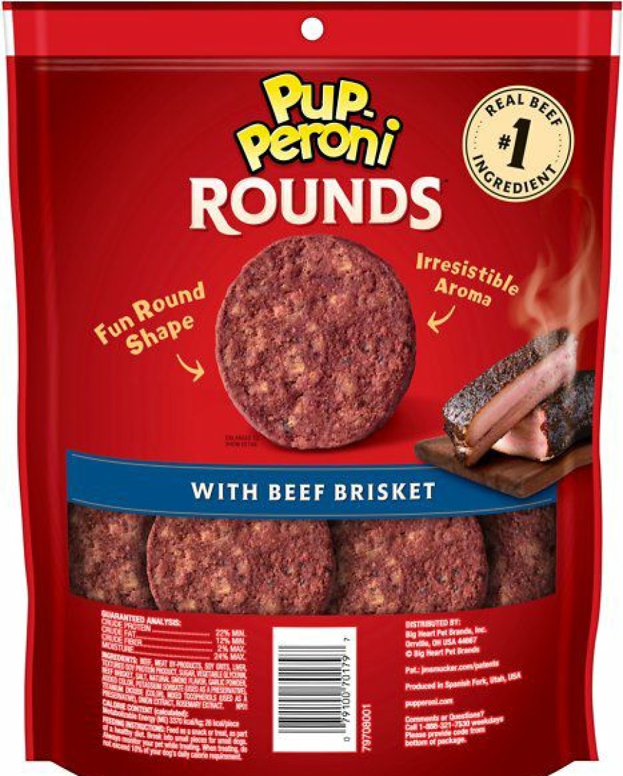 Soft & Chewy Treats * | Pup-Peroni Rounds Beef Brisket Dog Treats Discount