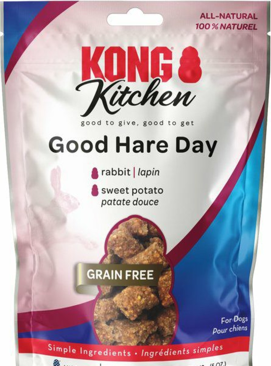 Soft & Chewy Treats * | Kong Kitchen Good Hare Day Grain-Free Rabbit Chewy Dog Treats, 5-Oz Box Online