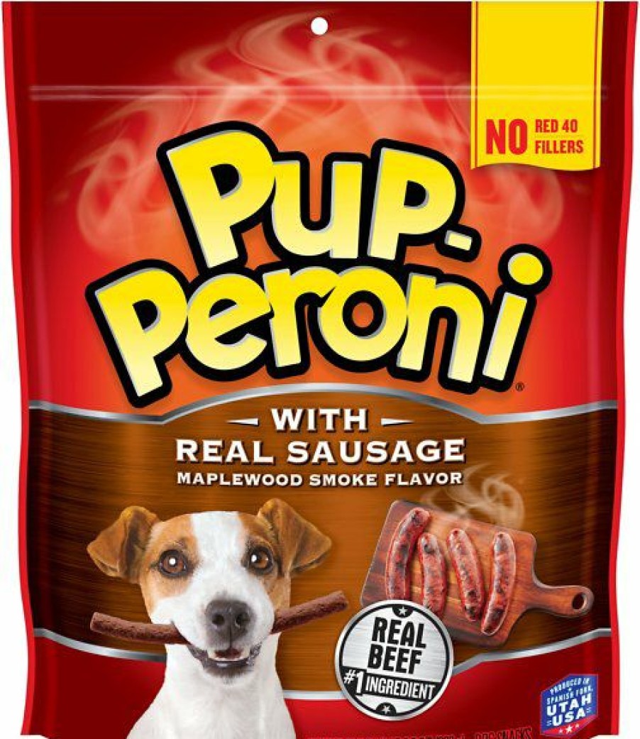 Soft & Chewy Treats * | Pup-Peroni Real Sausage Maplewood Smoke Flavor Dog Treats Sale