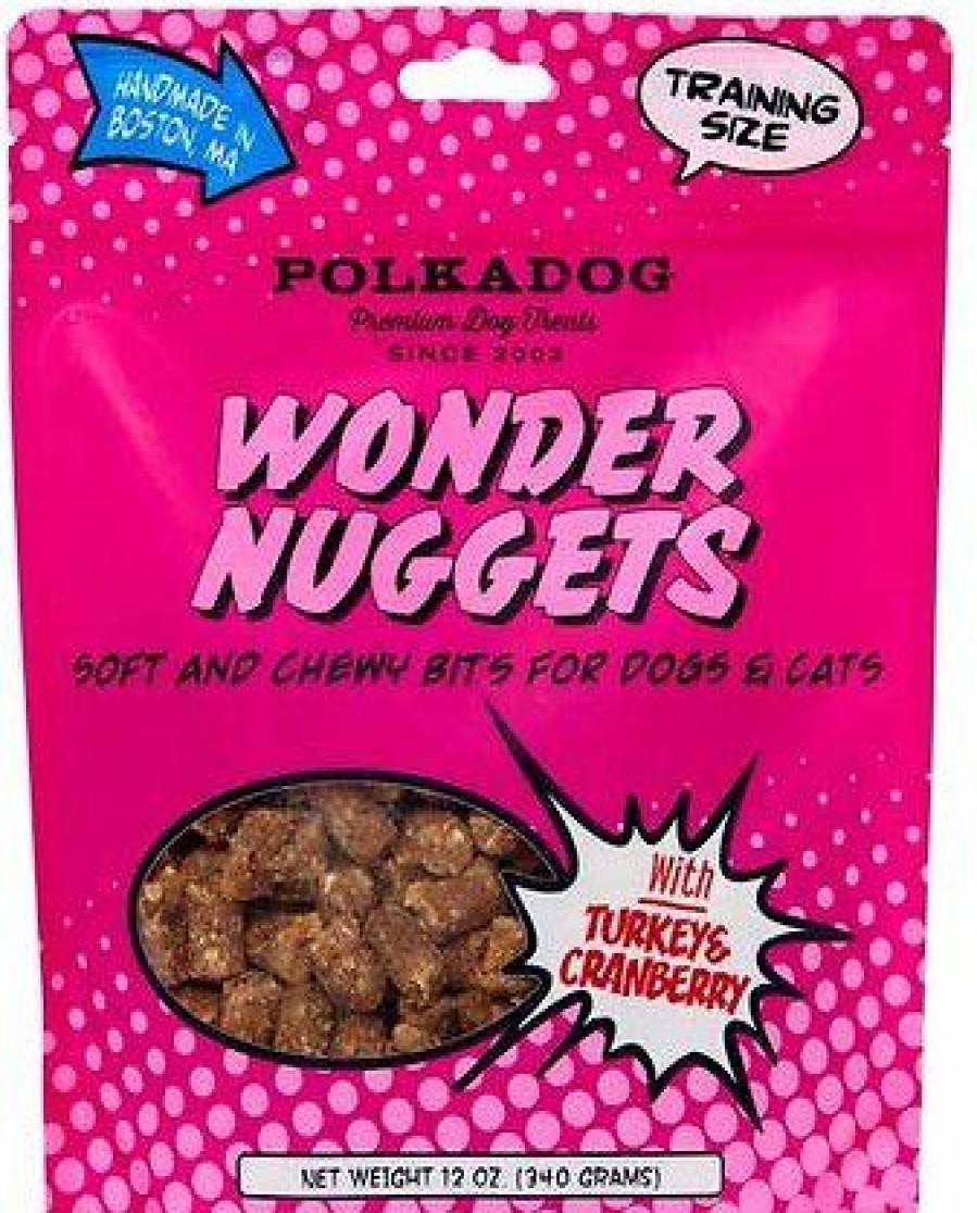 Soft & Chewy Treats * | Polkadog Wonder Nuggets Turkey & Cranberry Flavor Soft & Chewy Dog Treats, 12-Oz Bag Outlet