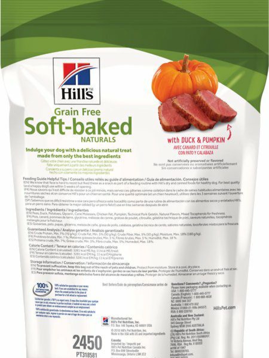 Soft & Chewy Treats * | Hill'S Grain-Free Soft-Baked Naturals With Duck & Pumpkin Dog Treats, 8-Oz Bag Clearance