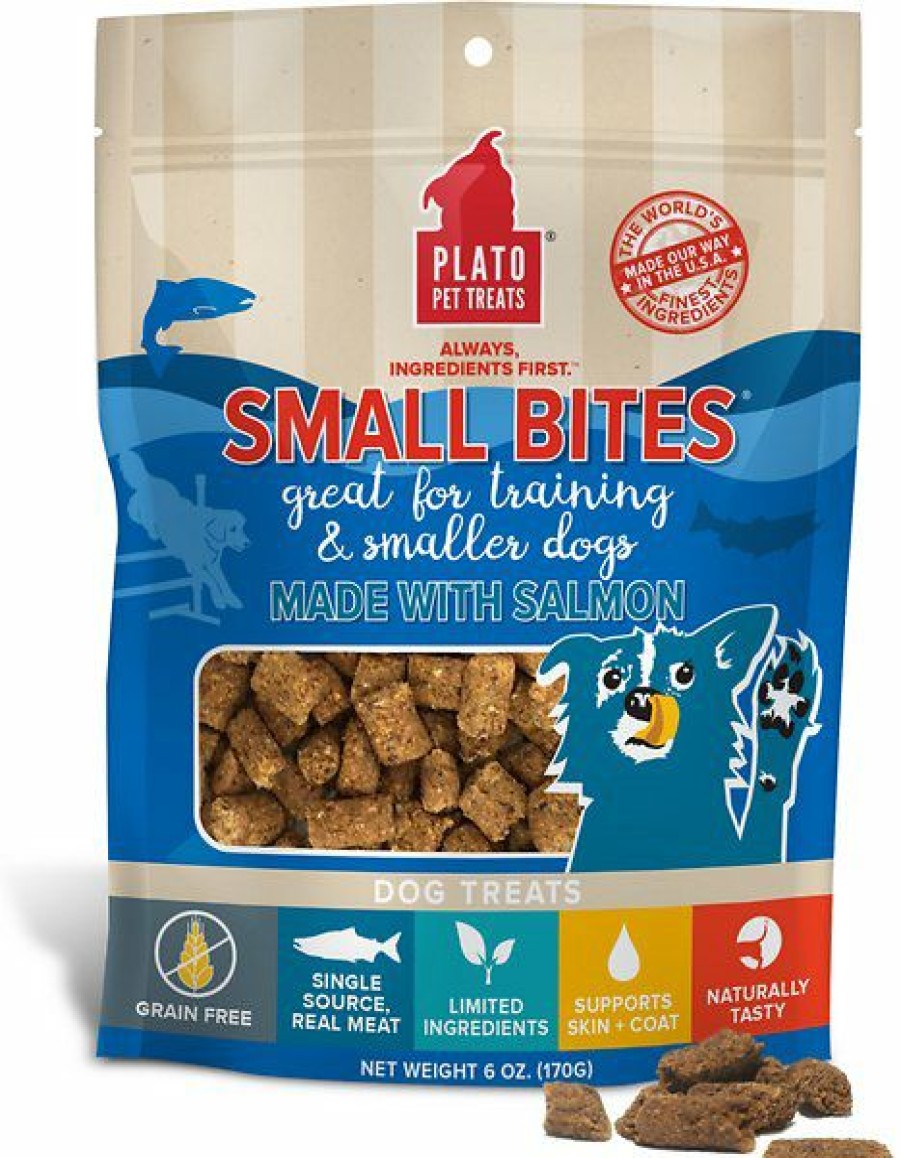 Soft & Chewy Treats * | Plato Small Bites Salmon Grain-Free Dog Treats Sale