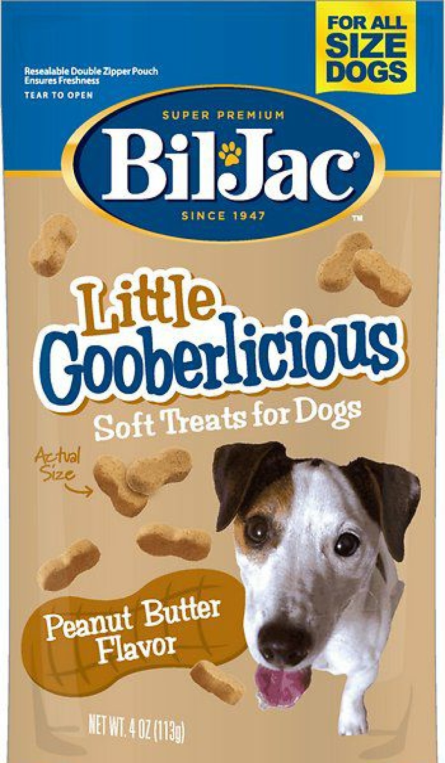 Soft & Chewy Treats * | Bil-Jac Little Gooberlicious Peanut Butter Flavor Soft Dog Treats, 4-Oz Bag Clearance