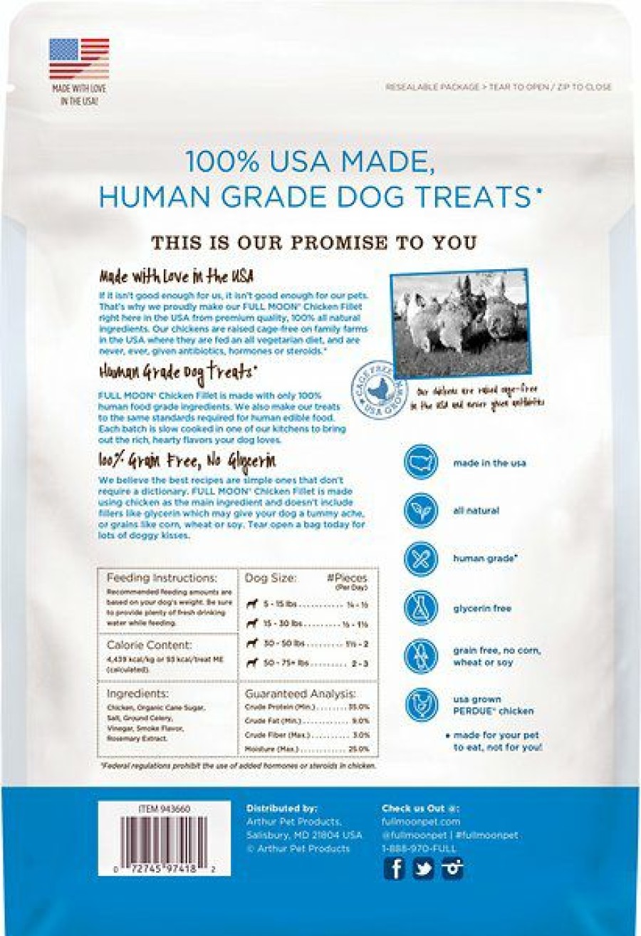 Soft & Chewy Treats * | Full Moon Chicken Fillets Grain-Free Dog Treats, 3-Lb Bag Sale