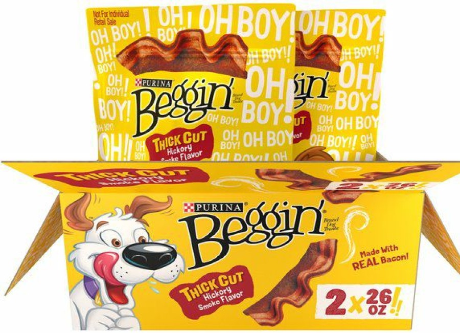 Soft & Chewy Treats * | Purina Beggin' Strips Real Meat Thick Cut Hickory Smoke Flavor Dog Treats Outlet