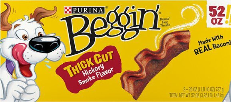 Soft & Chewy Treats * | Purina Beggin' Strips Real Meat Thick Cut Hickory Smoke Flavor Dog Treats Outlet