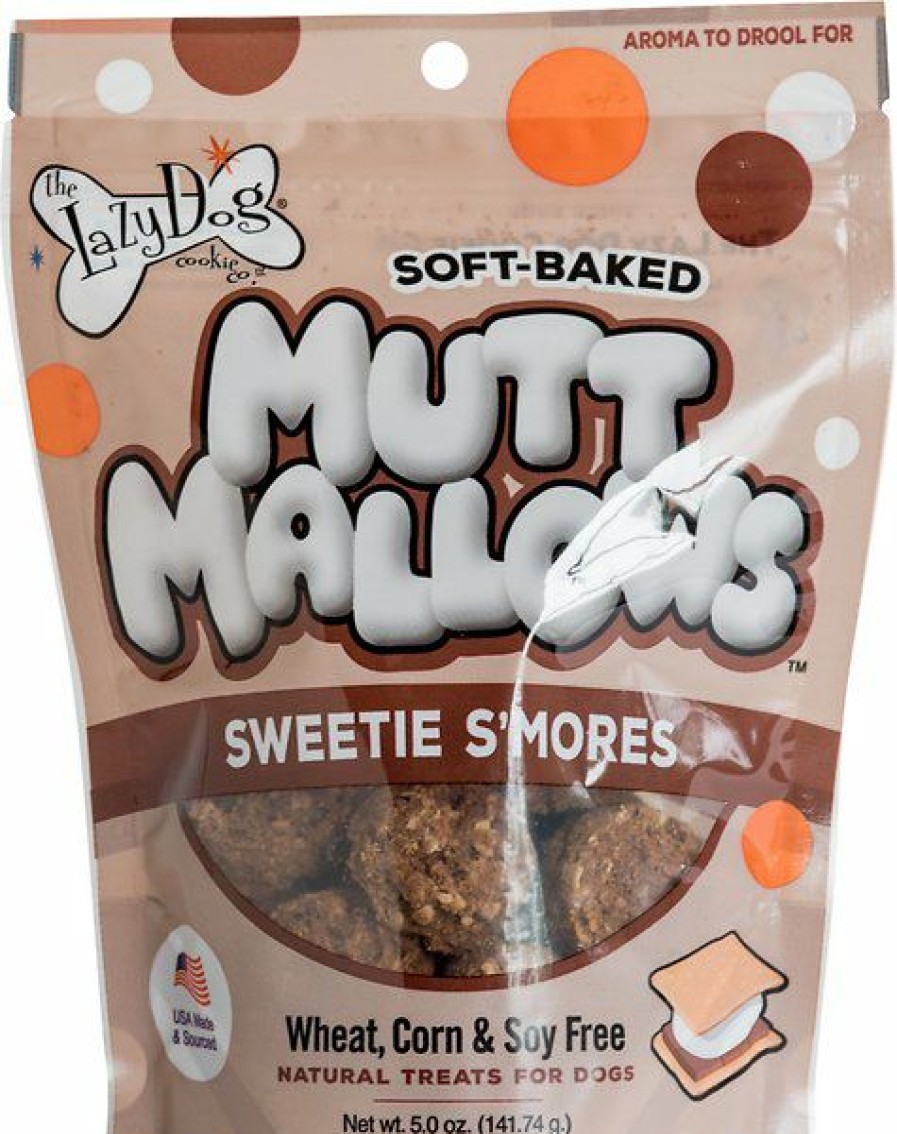 Soft & Chewy Treats * | The Lazy Dog Cookie Co. Mutt Mallows Sweetie S'Mores Soft-Baked Dog Treats, 5-Oz Bag Sale