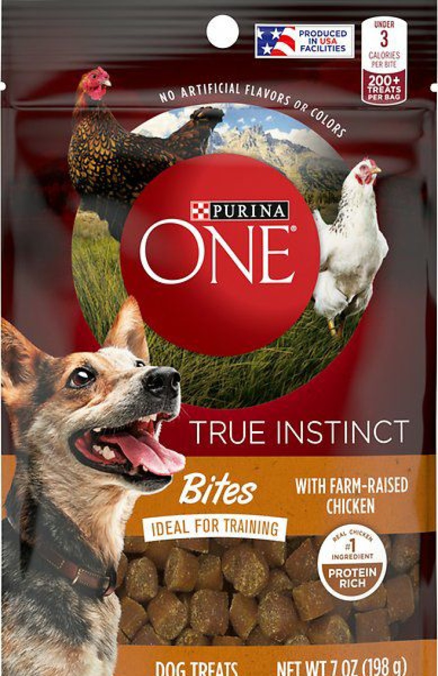 Soft & Chewy Treats * | Purina One True Instinct Bites With Farm-Raised Chicken Dog Treats, 7-Oz Bag Sale