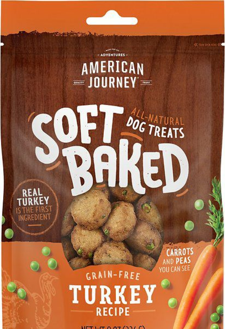 Soft & Chewy Treats * | American Journey Turkey Recipe Grain-Free Soft-Baked Dog Treats, 8-Oz Bag Clearance