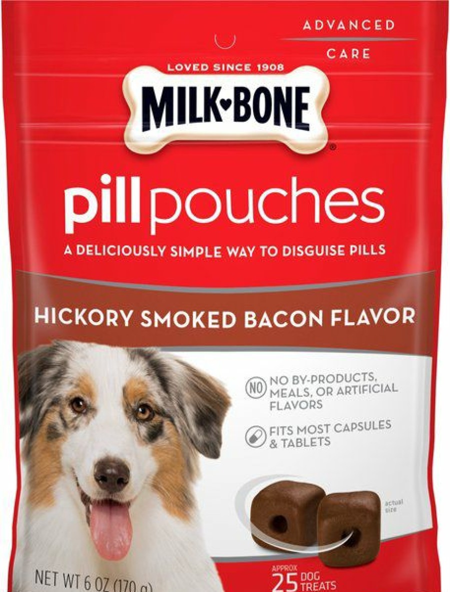 Soft & Chewy Treats * | Milk-Bone Pill Pouches Hickory Smoked Bacon Flavor Dog Treats Online