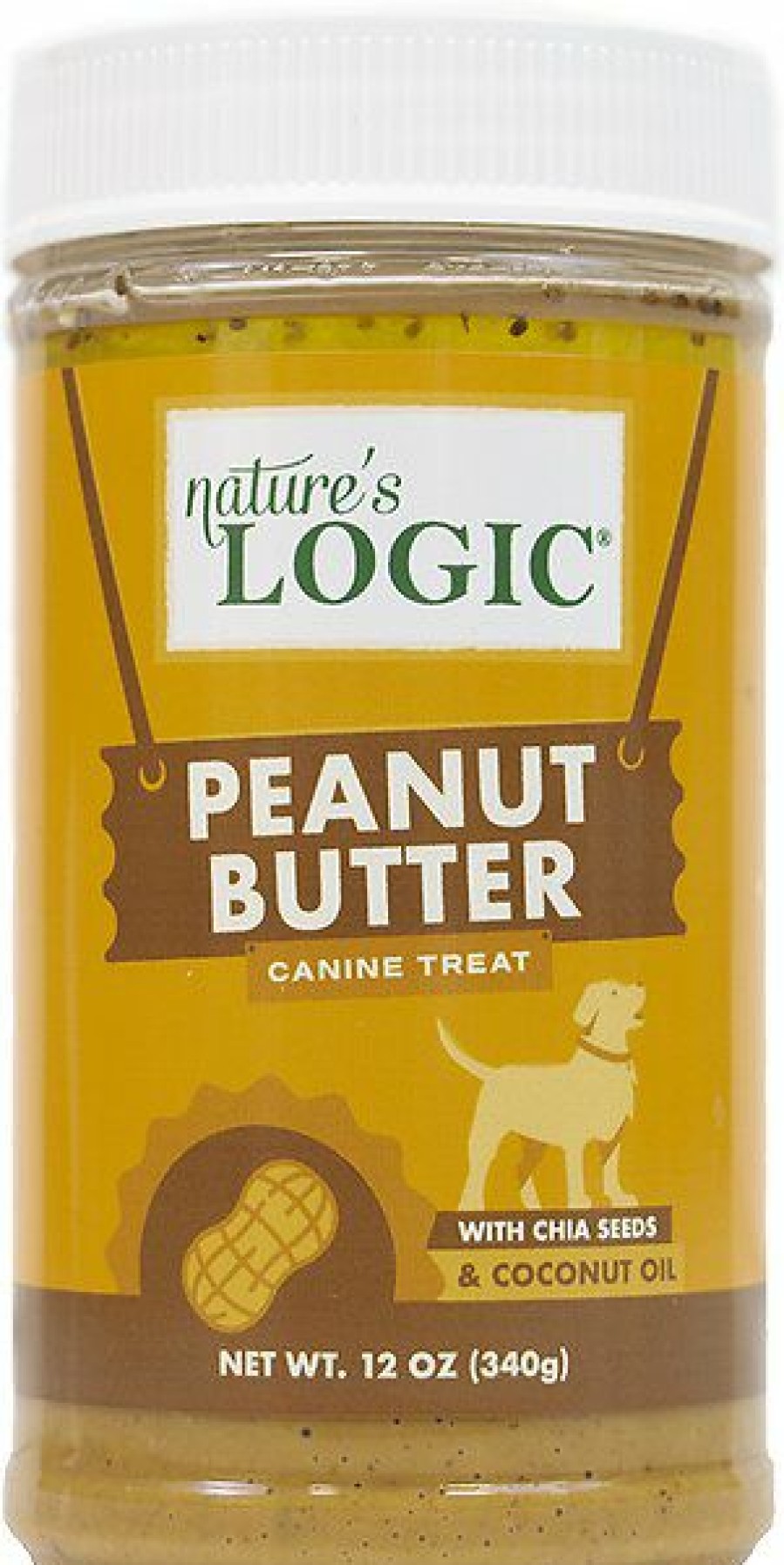 Soft & Chewy Treats * | Nature'S Logic Canine Peanut Butter Spread Dog Treat, 12-Oz Jar Online