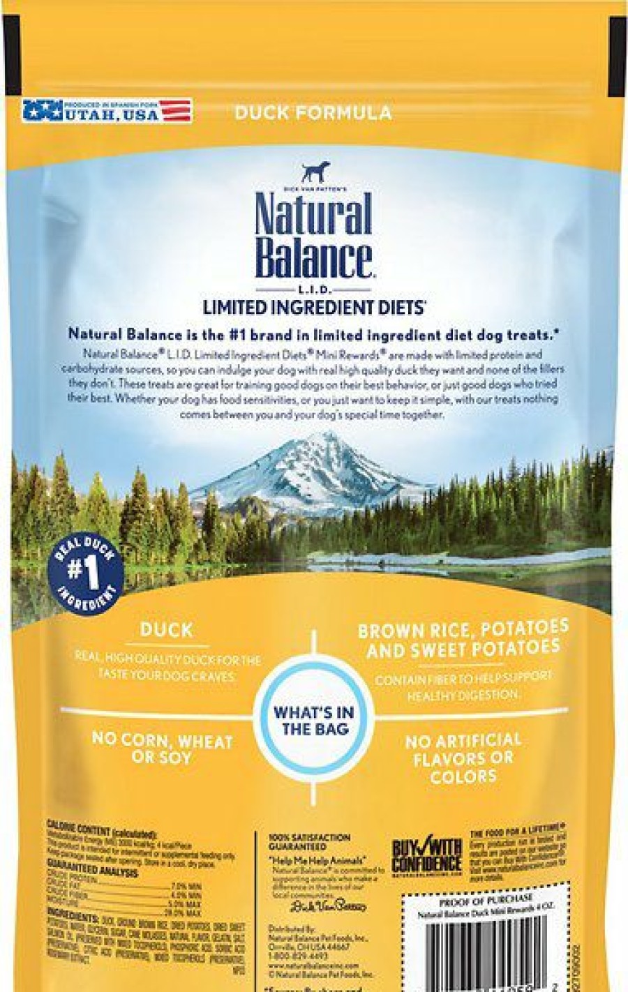 Soft & Chewy Treats * | Natural Balance Limited Ingredient Diets Mini-Rewards Duck Formula Dog Treats, 4-Oz Bag Clearance