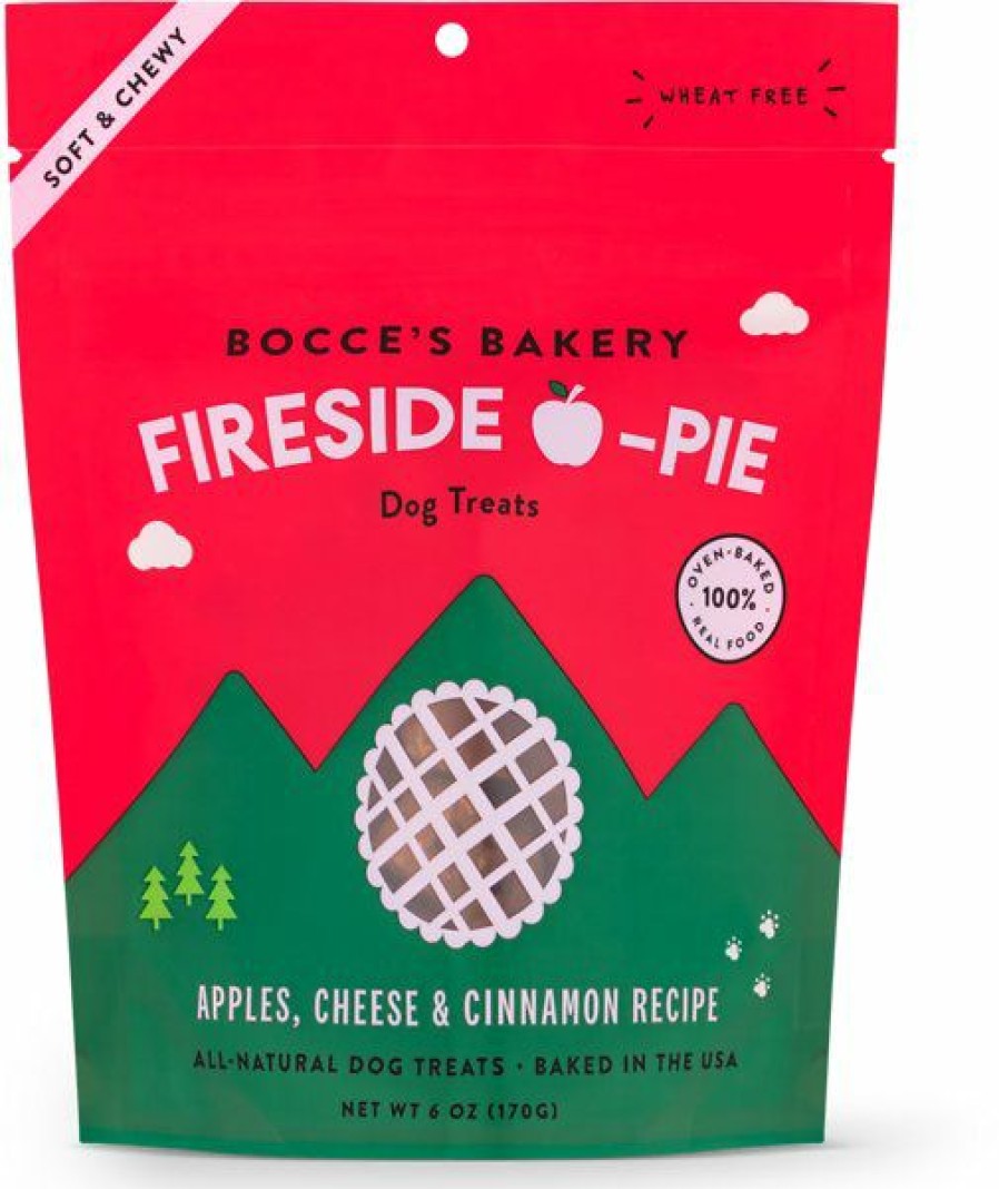 Soft & Chewy Treats * | Bocce'S Bakery Fireside Apple Pie Apples, Cheese & Cinnamon Recipe Dog Treats, 6-Oz Bag Clearance