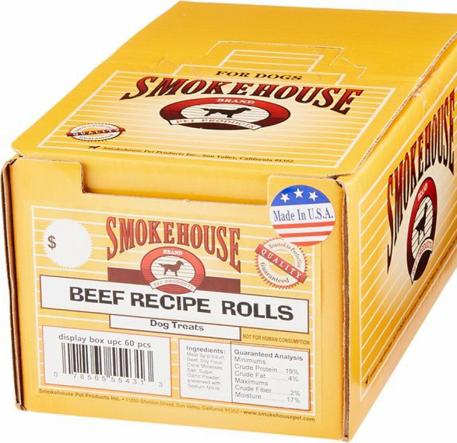 Soft & Chewy Treats * | Smokehouse Usa Beef Recipe Rolls Dog Treats Outlet