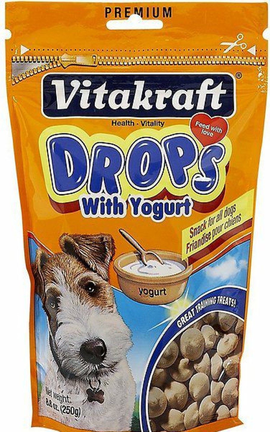 Soft & Chewy Treats * | Vitakraft Drops Bite-Sized Yogurt Small Dog Training Treats, 8.8-Oz Bag Clearance