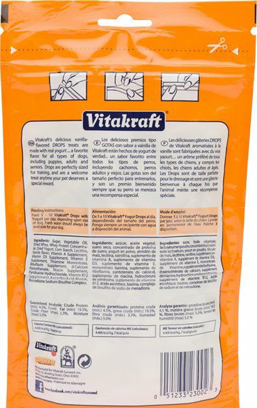 Soft & Chewy Treats * | Vitakraft Drops Bite-Sized Yogurt Small Dog Training Treats, 8.8-Oz Bag Clearance