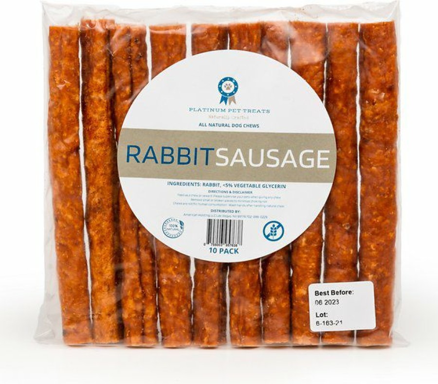 Soft & Chewy Treats * | Platinum Pet Treats The Sausage Rabbit Dog Treat, 10 Count Discount