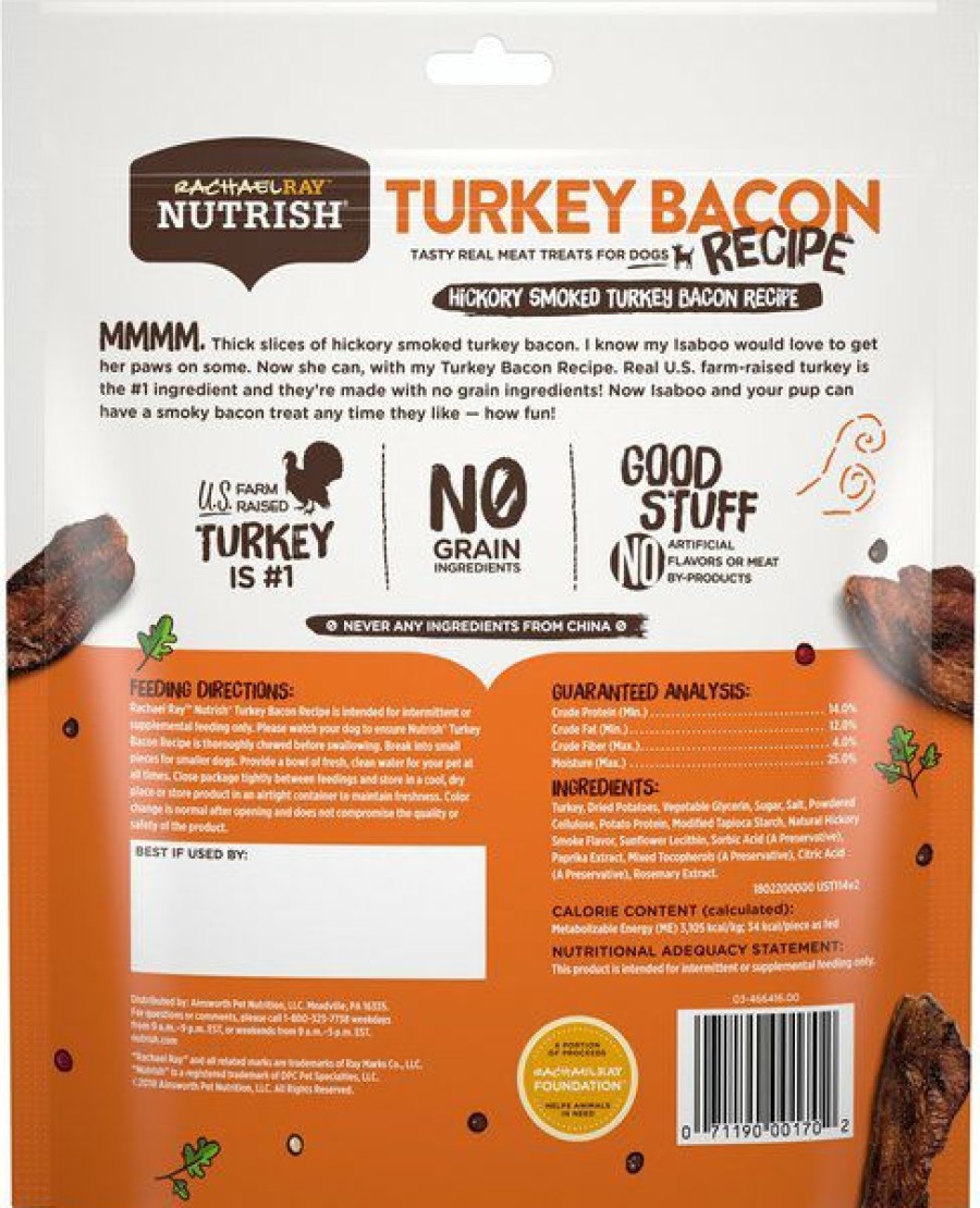 Soft & Chewy Treats * | Rachael Ray Nutrish Turkey Bites Hickory Smoke Bacon Recipe Grain-Free Dog Treats Discount