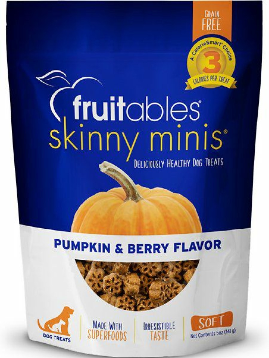 Soft & Chewy Treats * | Fruitables Skinny Minis Pumpkin & Berry Flavor Soft & Chewy Dog Treats Clearance