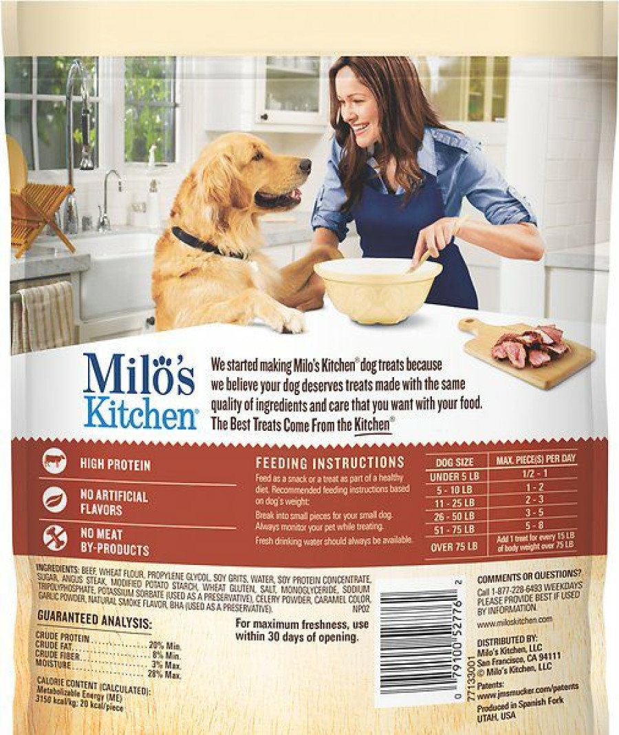 Soft & Chewy Treats * | Milo'S Kitchen Steak Grillers Recipe With Angus Steak Dog Treats Outlet