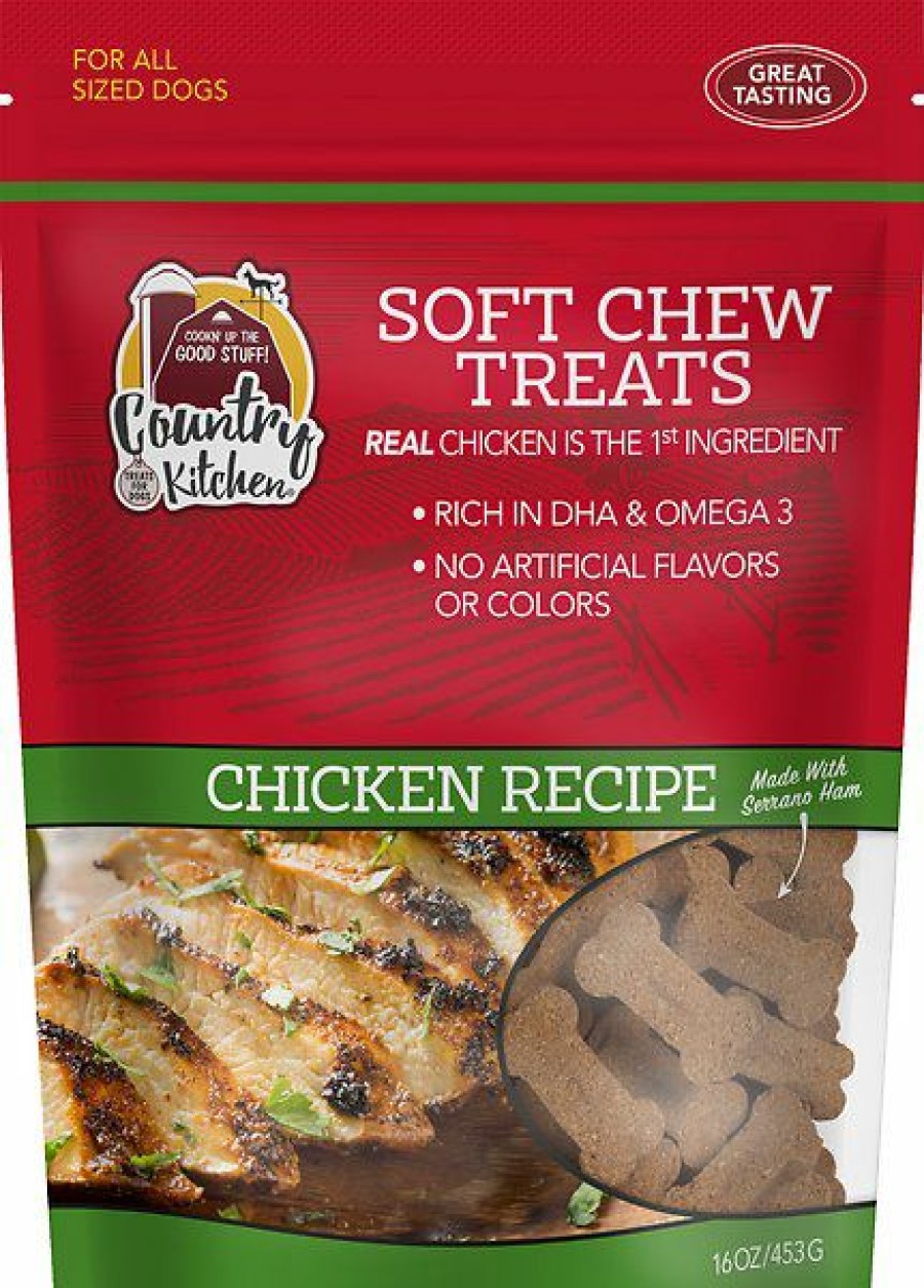 Soft & Chewy Treats * | Country Kitchen Chicken Flavored Soft Chew Dog Treats, 16-Oz Bag Outlet