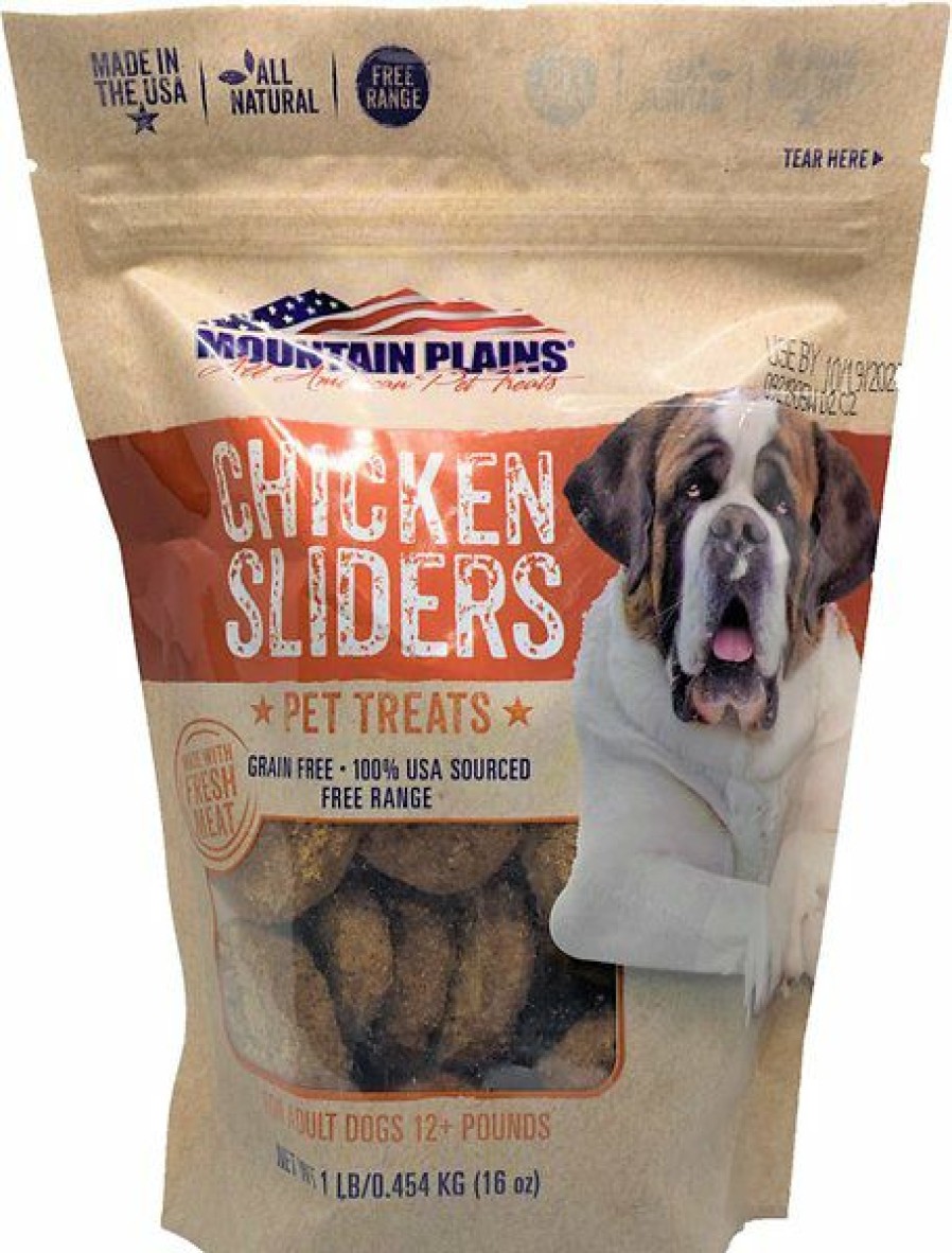 Soft & Chewy Treats * | Mountain Plains All American Pet Treats Chicken Sliders Grain-Free Free Range Dog Treats, 1-Lb Bag Online