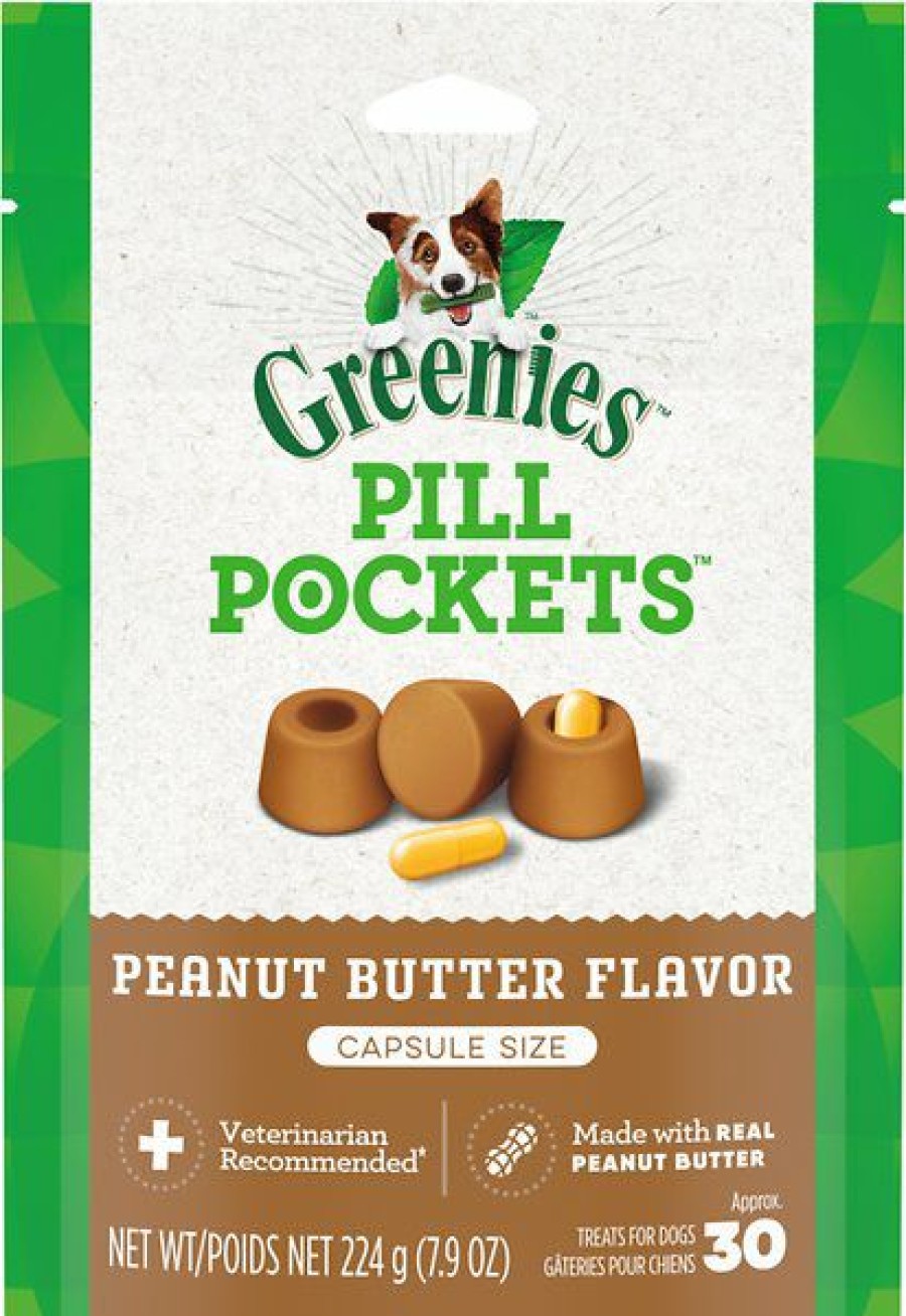 Soft & Chewy Treats * | Greenies Pill Pockets Canine Real Peanut Butter Flavor Dog Treats Online