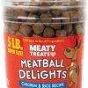 Soft & Chewy Treats * | Meaty Treats Meatball Delights Chicken & Rice Recipe Soft & Chewy Dog Treats, 5-Lb Canister Online