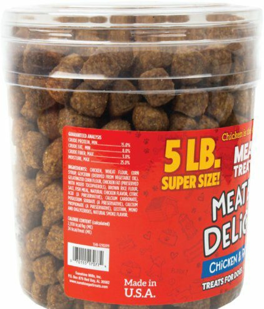 Soft & Chewy Treats * | Meaty Treats Meatball Delights Chicken & Rice Recipe Soft & Chewy Dog Treats, 5-Lb Canister Online