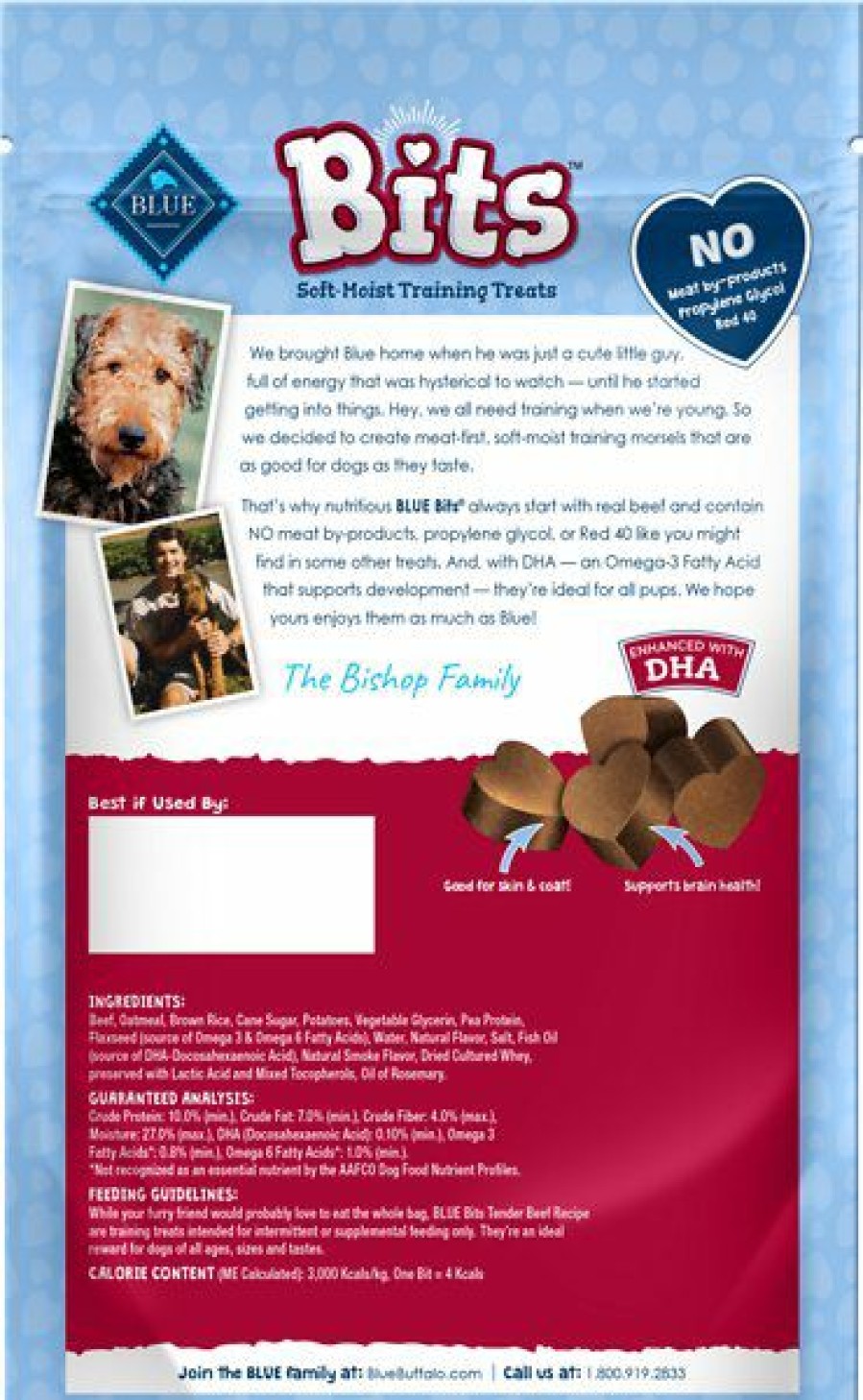 Soft & Chewy Treats * | Blue Buffalo Blue Bits Tender Beef Recipe Soft-Moist Training Dog Treats Discount