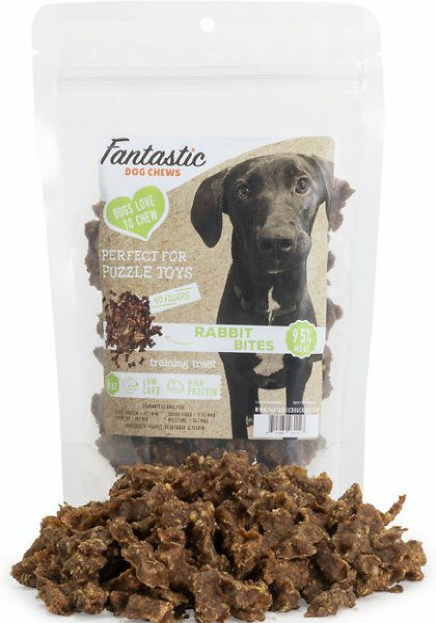 Soft & Chewy Treats * | Fantastic Dog Chews 95% Rabbit Bites Dog Treats, 6-Oz Bag Clearance