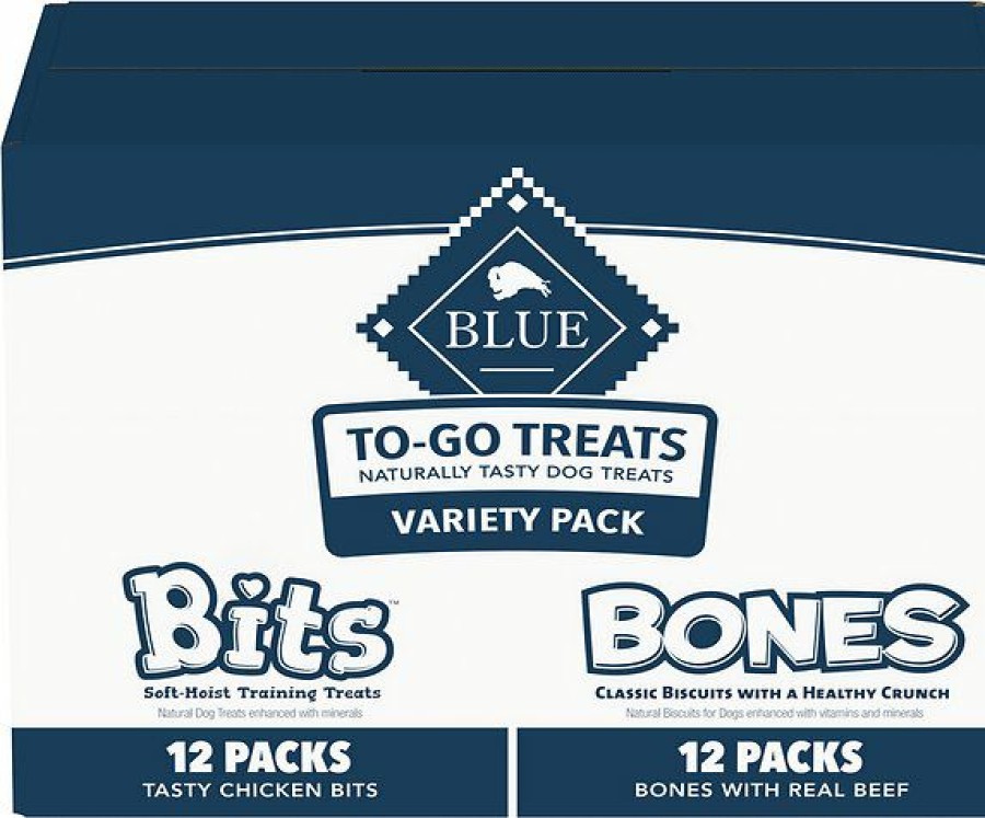 Soft & Chewy Treats * | Blue Buffalo To-Go Variety Pack Dog Treats, 24 Count Outlet