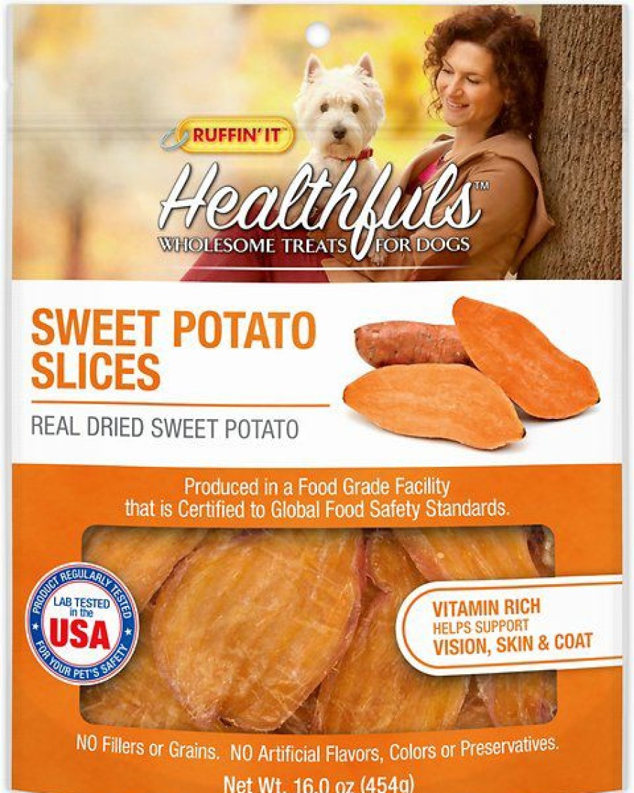 Soft & Chewy Treats * | Ruffin' It Healthfuls Sweet Potato Slices Dog Treats Sale