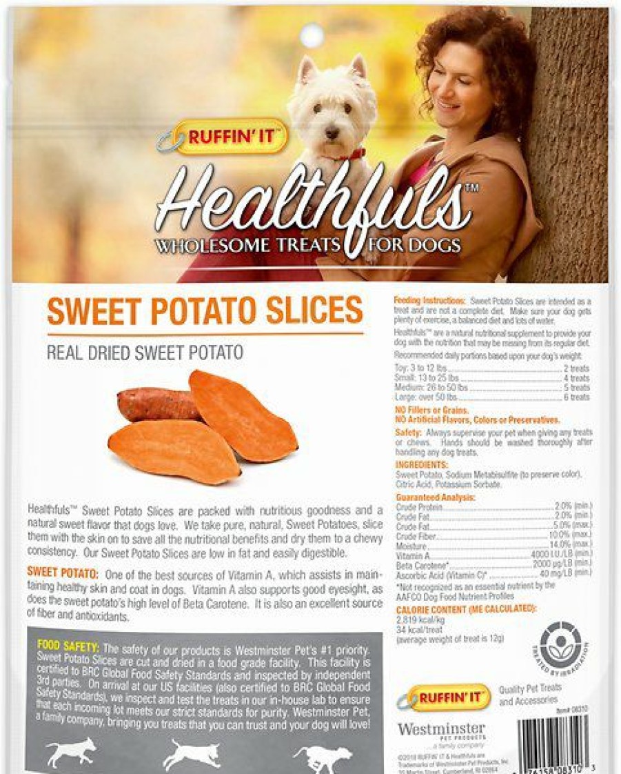 Soft & Chewy Treats * | Ruffin' It Healthfuls Sweet Potato Slices Dog Treats Sale