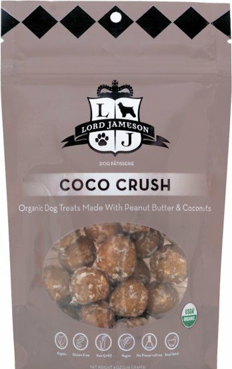 Soft & Chewy Treats * | Lord Jameson Coco Crush Vegan Dog Treats, 6-Oz Bag Discount