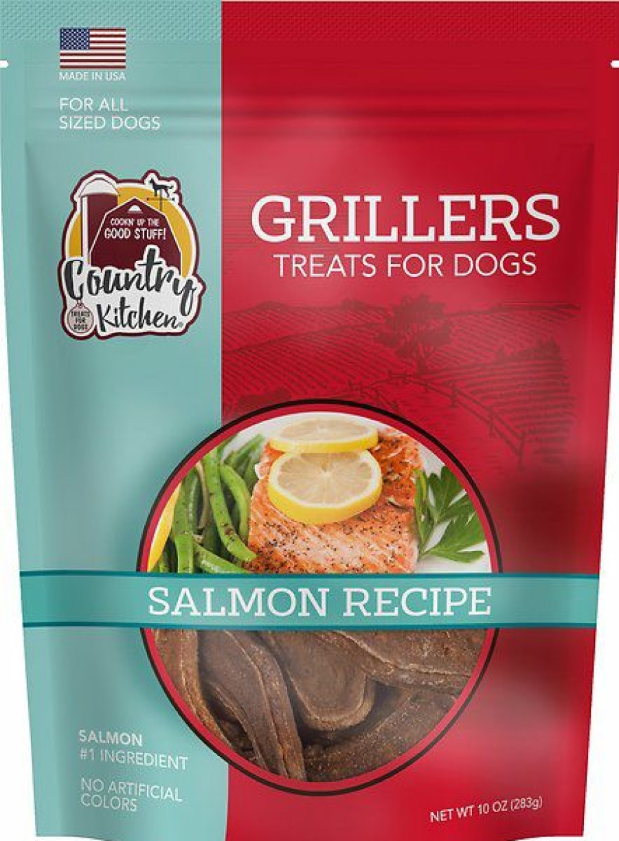 Soft & Chewy Treats * | Country Kitchen Salmon Grillers Dog Treats, 10-Oz Bag Sale