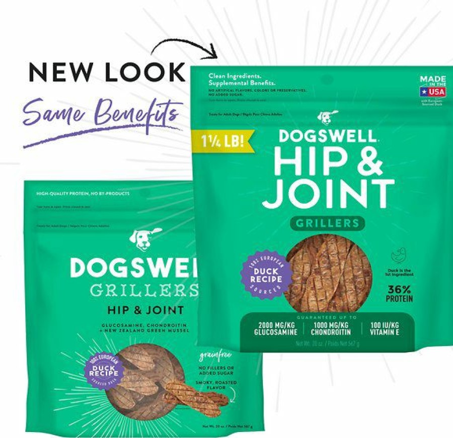 Soft & Chewy Treats * | Dogswell Grillers Hip & Joint Duck Recipe Grain-Free Dog Treats Sale