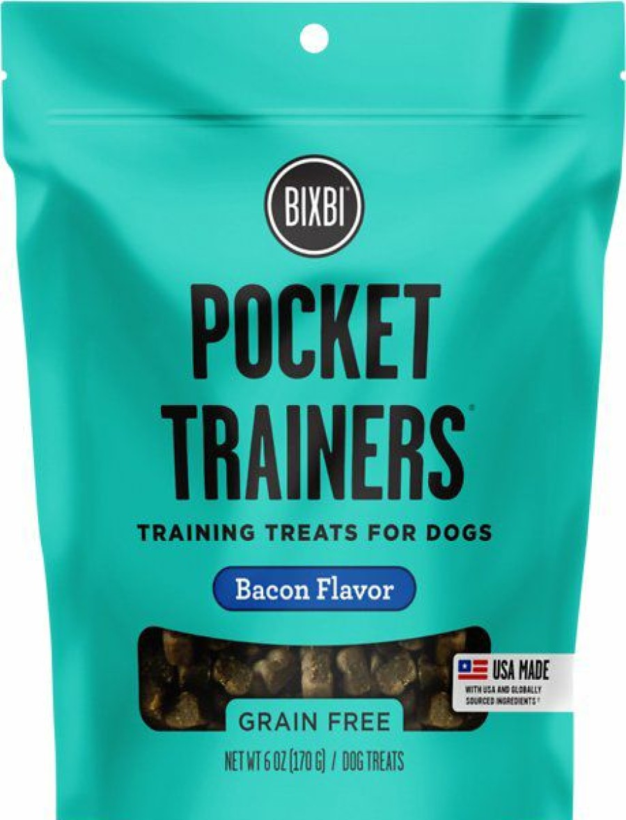 Soft & Chewy Treats * | Bixbi Pocket Trainers Bacon Flavor Grain-Free Dog Treats, 6-Oz Bag Discount