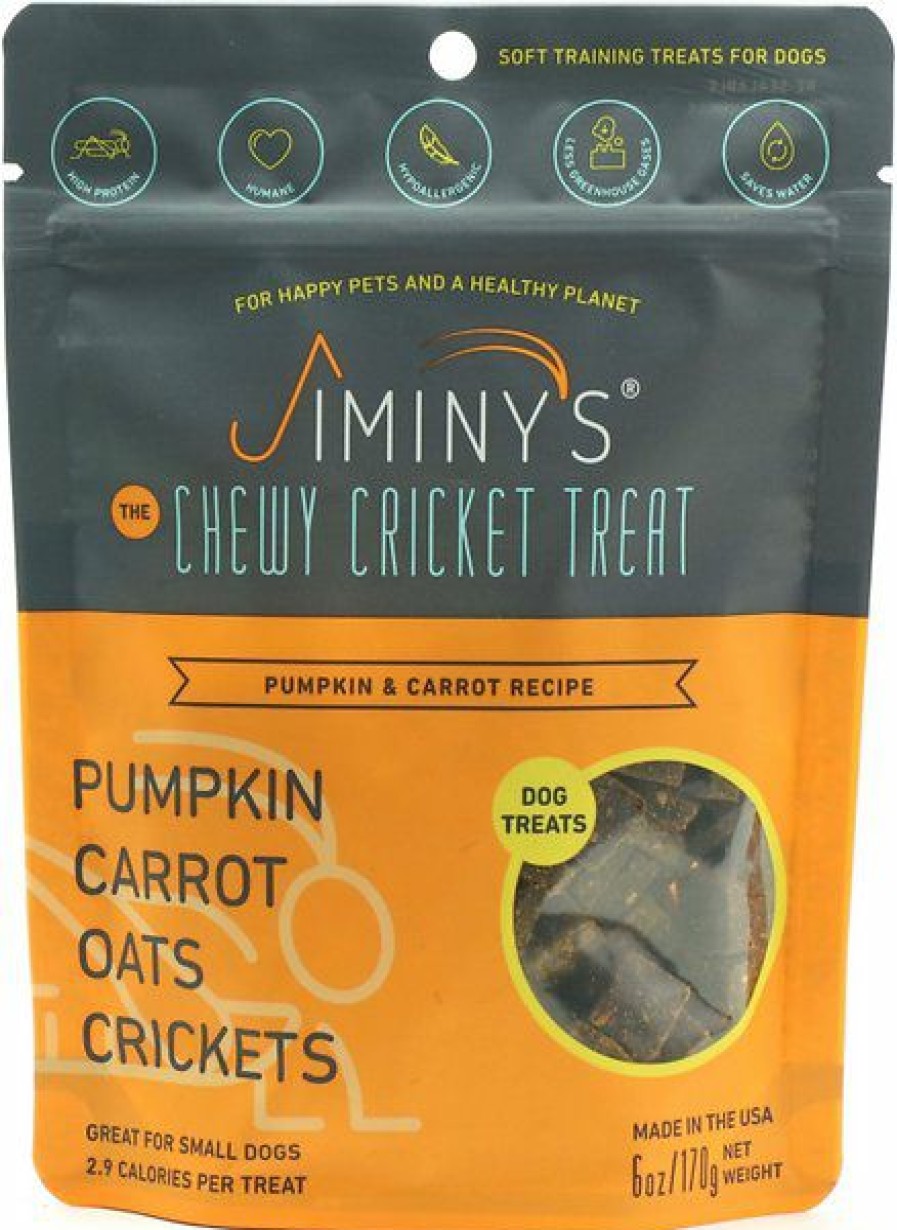 Soft & Chewy Treats * | Jiminy'S Cricket Cookie Pumpkin & Carrot Recipe Chicken-Free Soft Training Dog Treats, 6-Oz Bag Outlet