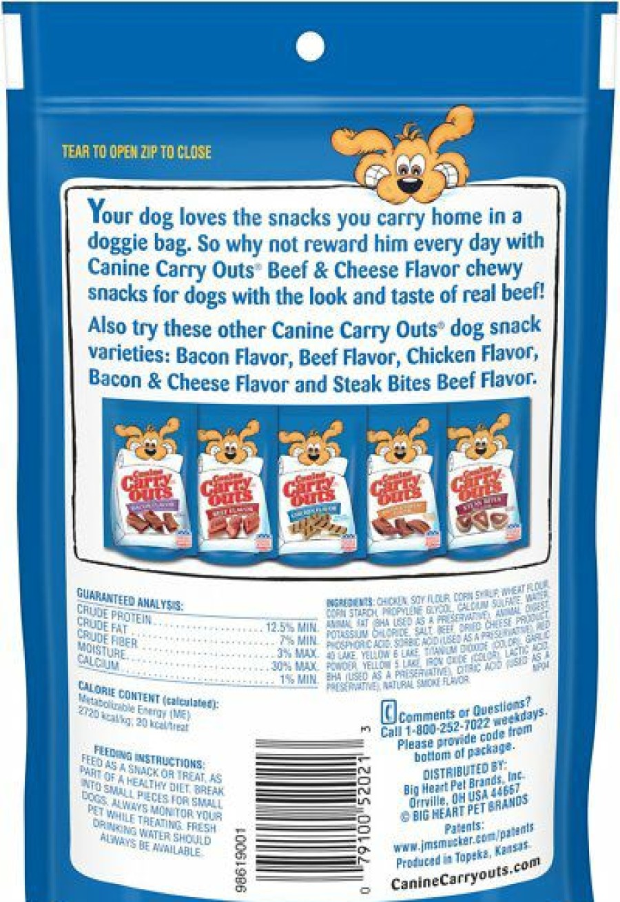 Soft & Chewy Treats * | Canine Carry Outs Beef & Cheese Flavor Dog Treats Discount