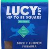 Soft & Chewy Treats * | Lucy Pet Products Hip To Be Square Duck & Pumpkin Formula Grain-Free Dog Treats, 6-Oz Bag Outlet