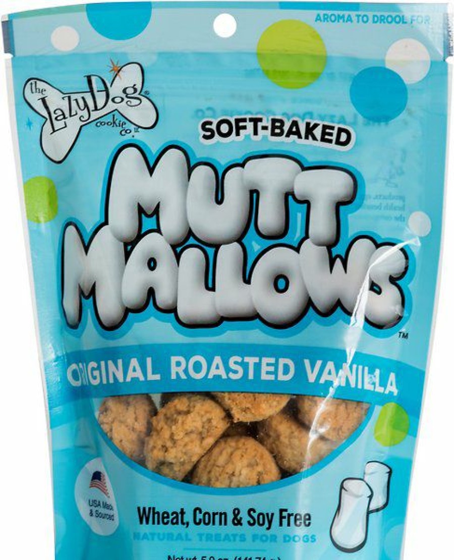 Soft & Chewy Treats * | The Lazy Dog Cookie Co. Mutt Mallows Original Roasted Vanilla Soft-Baked Dog Treats, 5-Oz Bag Outlet