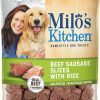 Soft & Chewy Treats * | Milo'S Kitchen Beef Sausage Slices With Rice Dog Treats Sale