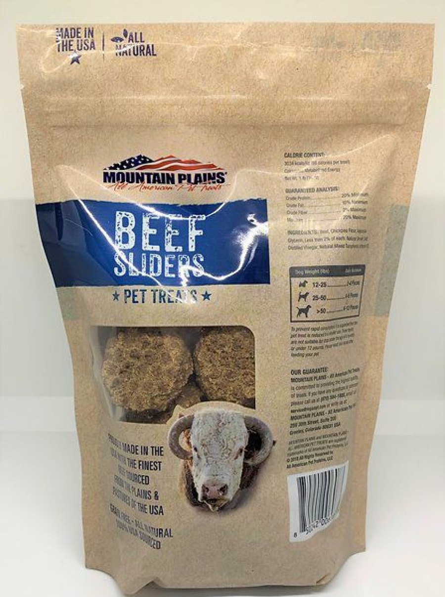 Soft & Chewy Treats * | Mountain Plains All American Pet Treats Beef Sliders Grain-Free Dog Treats, 1-Lb Bag Clearance