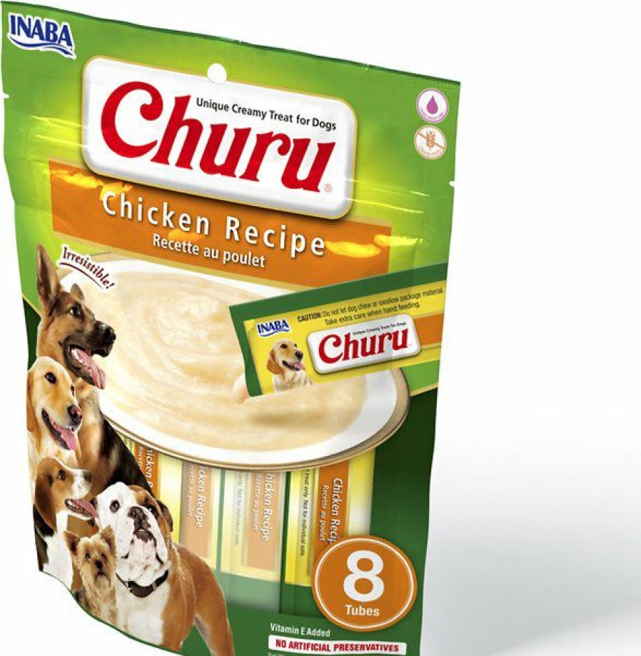 Soft & Chewy Treats * | Inaba Churu Chicken Recipe Grain-Free Lickable Dog Treat, 0.7-Oz, Pack Of 8 Outlet