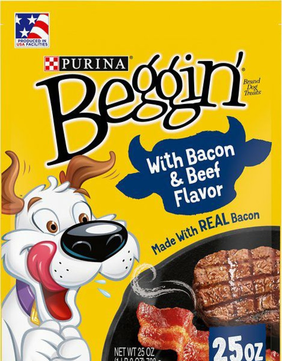 Soft & Chewy Treats * | Purina Beggin' Strips Real Meat Bacon & Beef Flavors Dog Treats Outlet