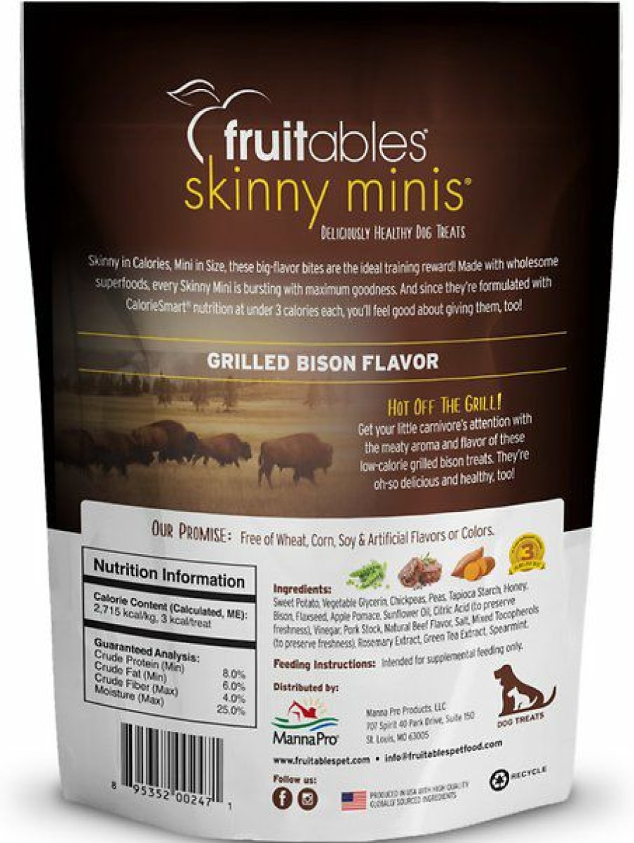 Soft & Chewy Treats * | Fruitables Skinny Minis Grilled Bison Flavor Soft & Chewy Dog Treats Outlet